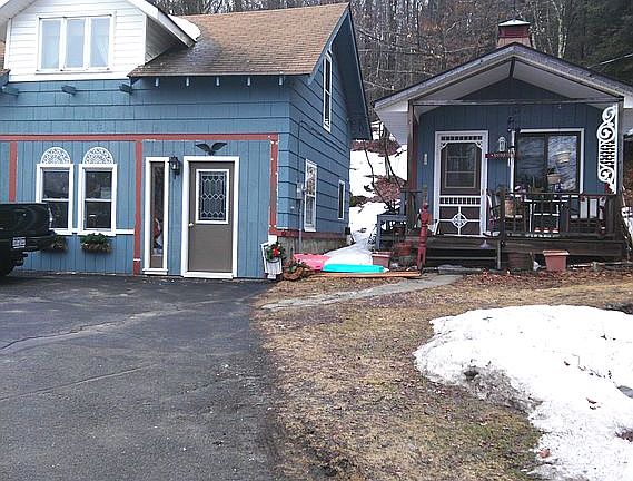 guest house on left and shed