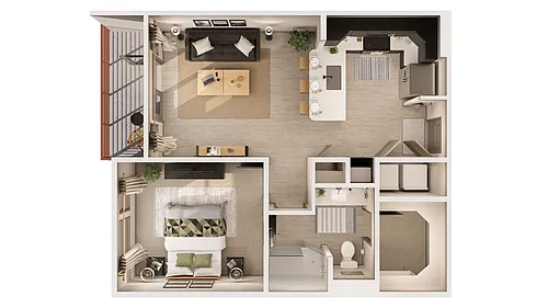 Floor plan The Bergman A1