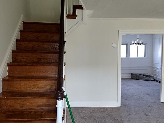 Living Room with view up the stairs