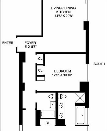 2nd image of 151 W 17th St APT 5C