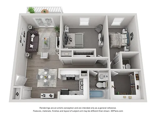 Floor plan Phase 1 - 2x1.5 Upgrade