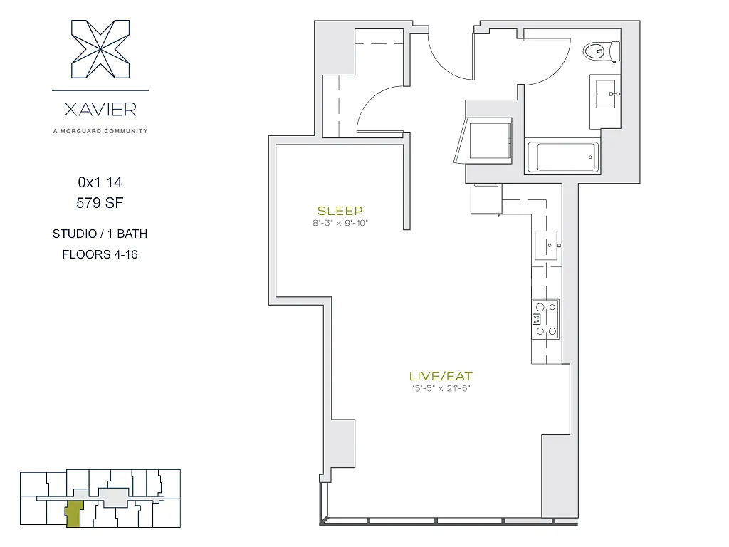 Floor plan 0X1 14