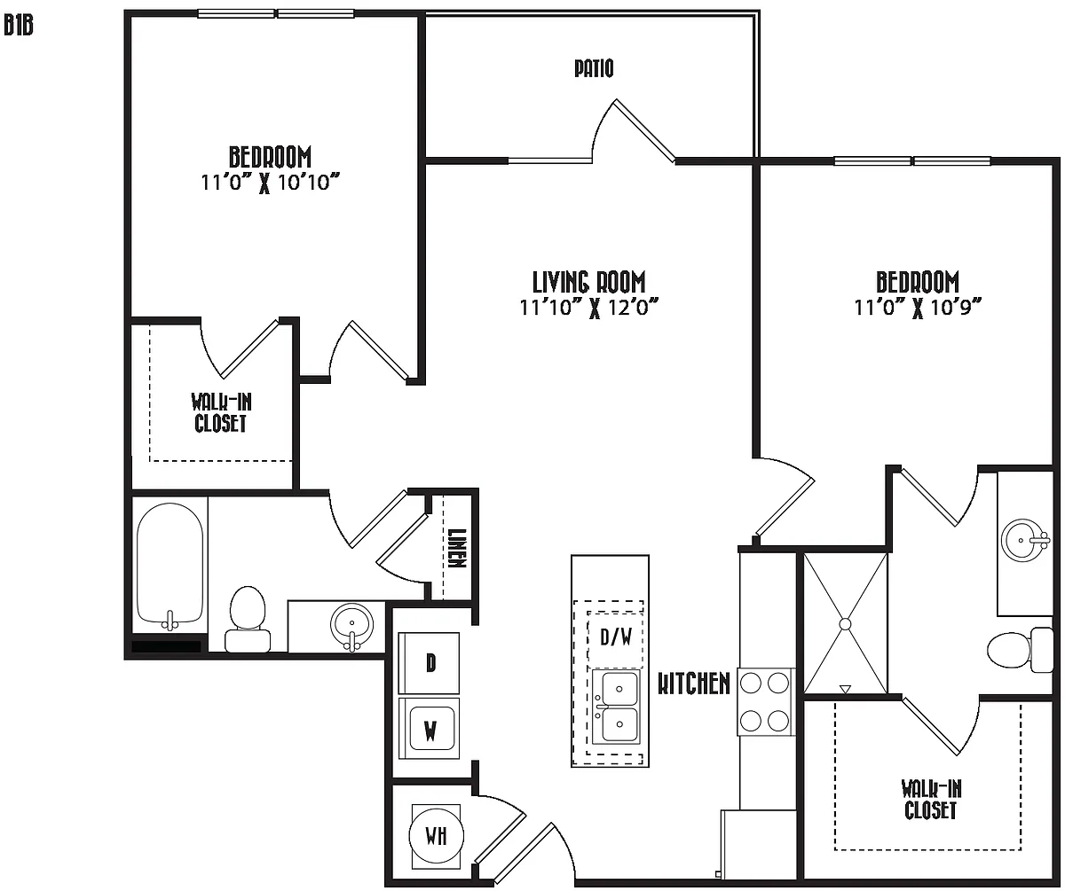 Floor plan B1B
