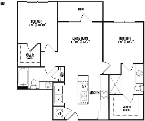 Floor plan B1B