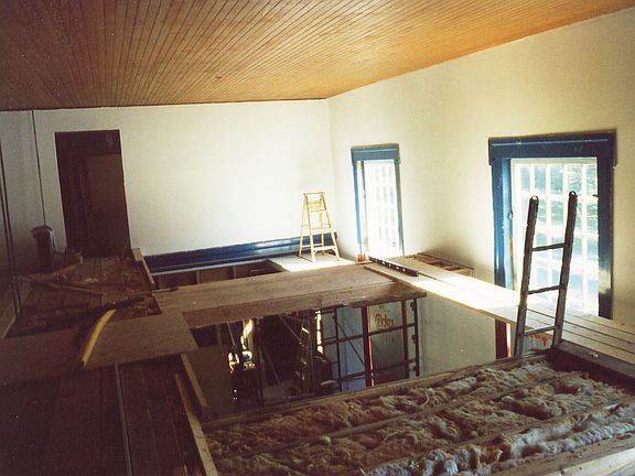 Original ceiling intact.