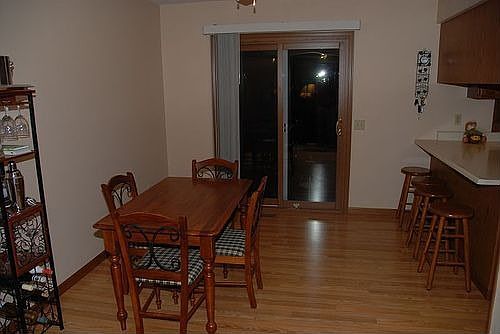Dining Room with new floors