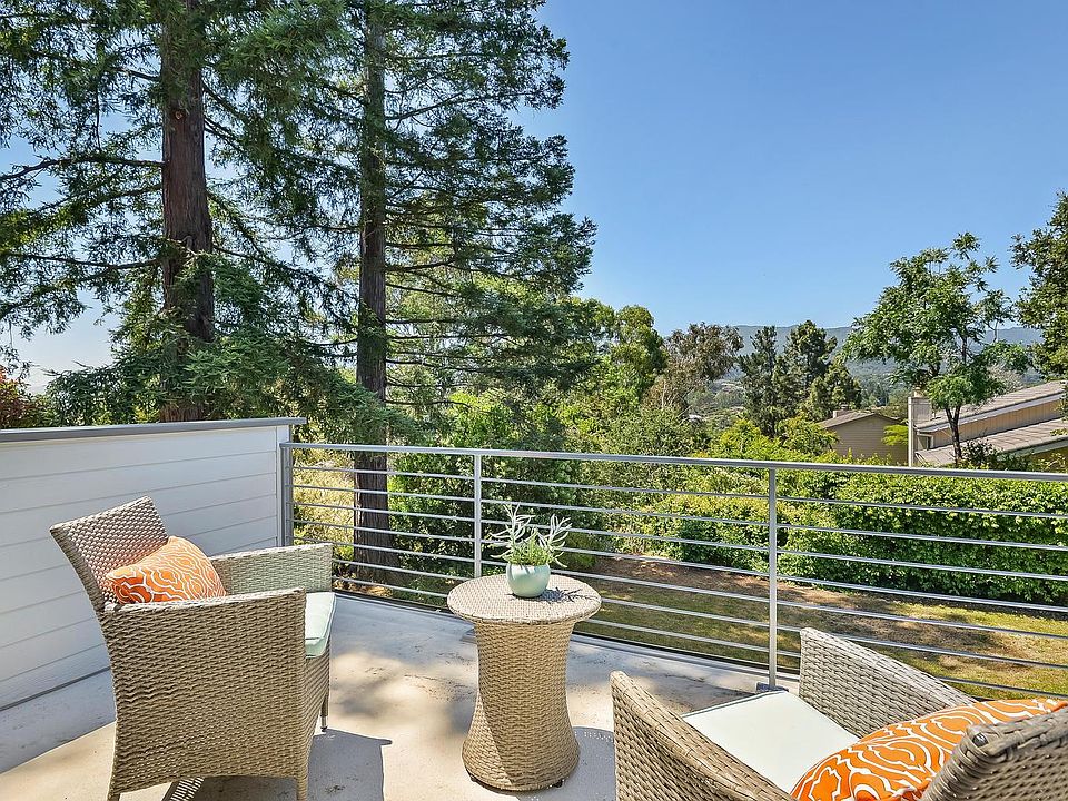 View from upstairs bedroom with attached balcony