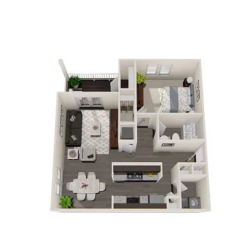 Floor plan One Bedrooom