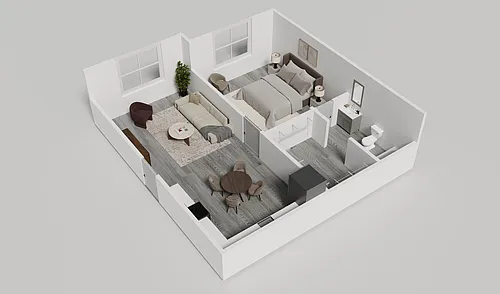 Floor plan One Bedroom