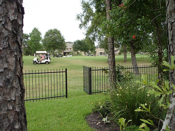 The gate onto the golf course...