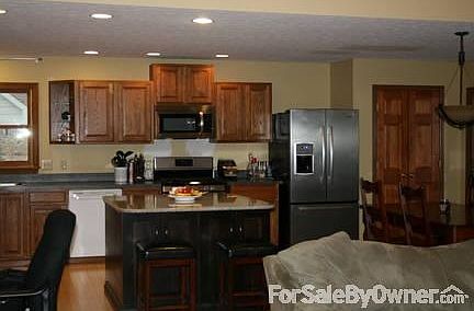 Open Kitchen, Dining and Living Room