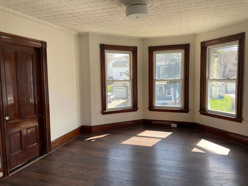 living room (bedroom door to left)