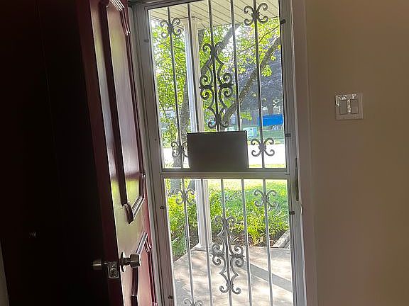 Front door in livingroom