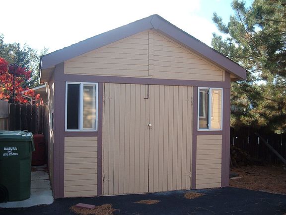 Storage shed or workshop on the west side of the house