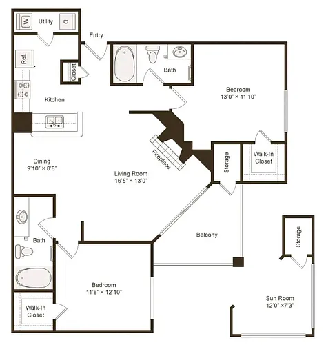 Floor plan B2SU