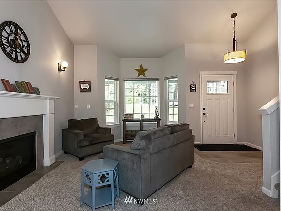 Living Room with propane fireplace