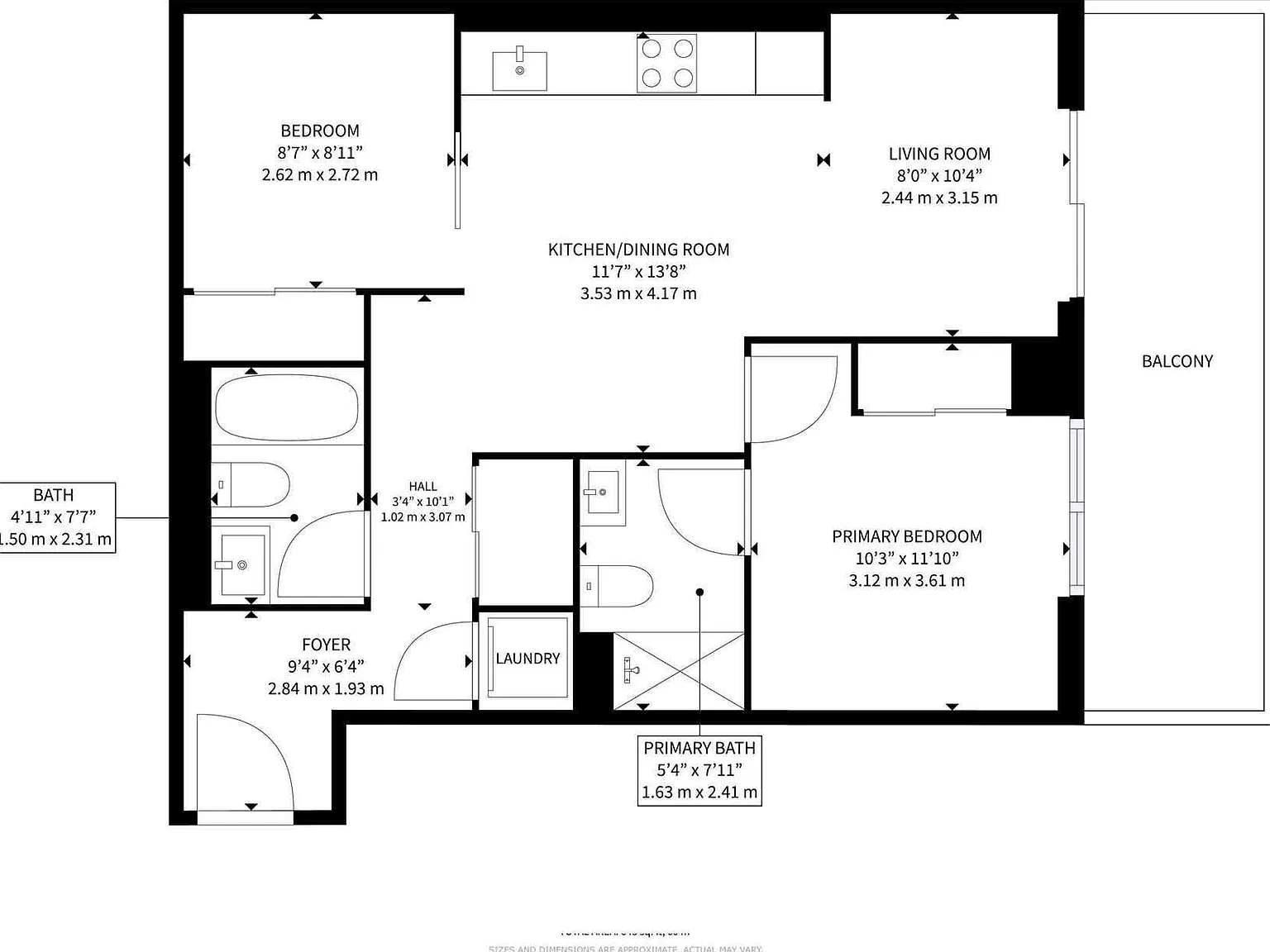 2 bed, 799 sqft, $3,300 — Photo 3