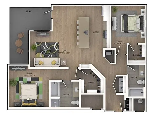 Floor plan C6b