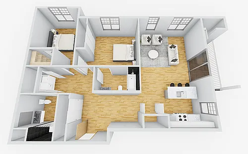 Floor plan Island