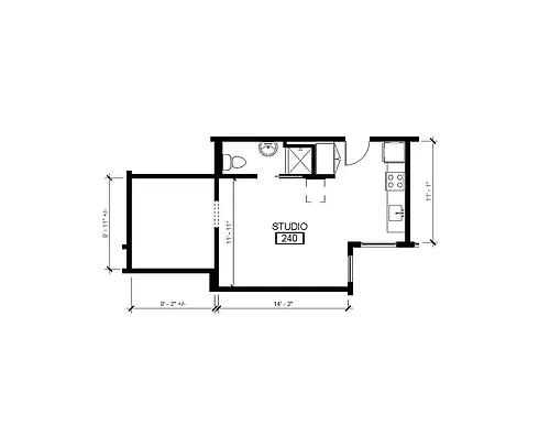 Floor plan Studio 12