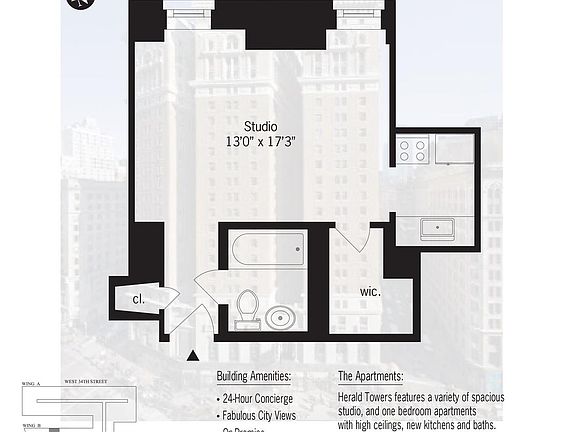 2nd image of 50 W 34th St APT 17B7