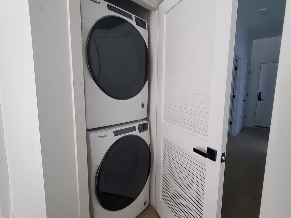 Brand new in-unit laundry