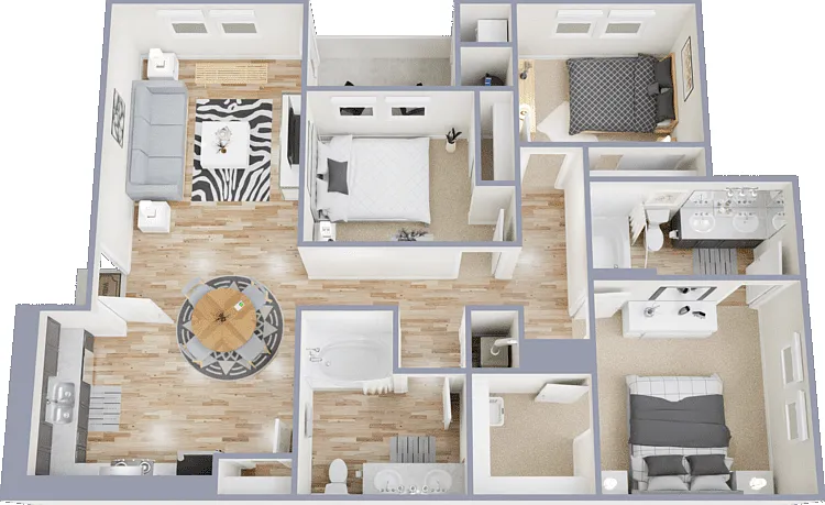 Plan 3A Floorplan Diagram