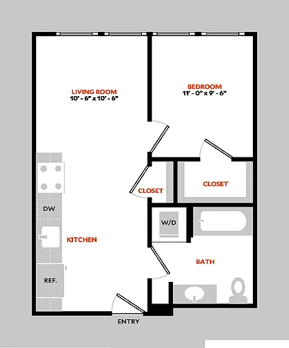Floor plan South 1A