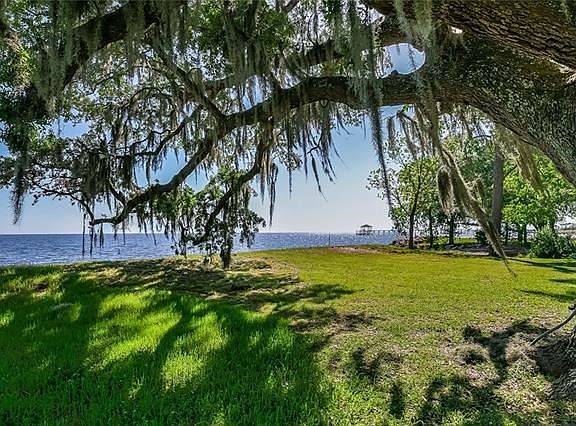 The view that never grows old, enjoyed from beneath gorgeous oak trees.