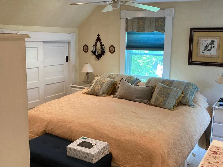 Private third floor master bedroom with KIng bed and private bathroom