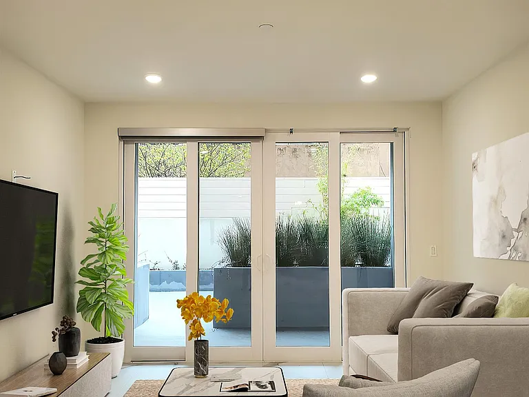 Family room virtually staged