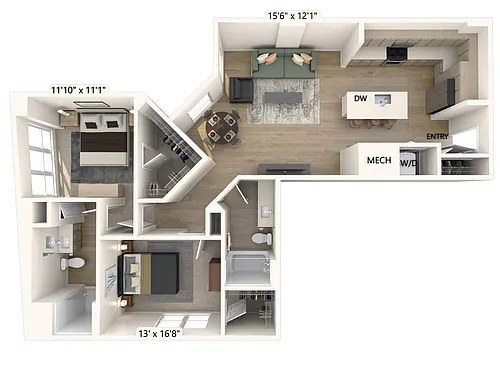 Floor plan B16-1199