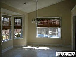 Bay window in dining room.