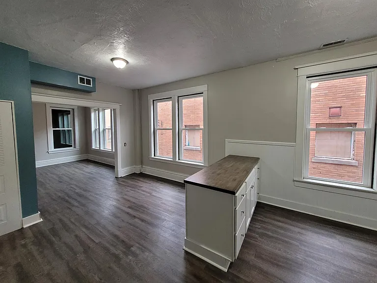 Open concept living spaces