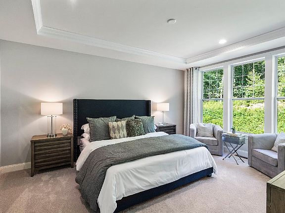 First-floor primary bedroom suite