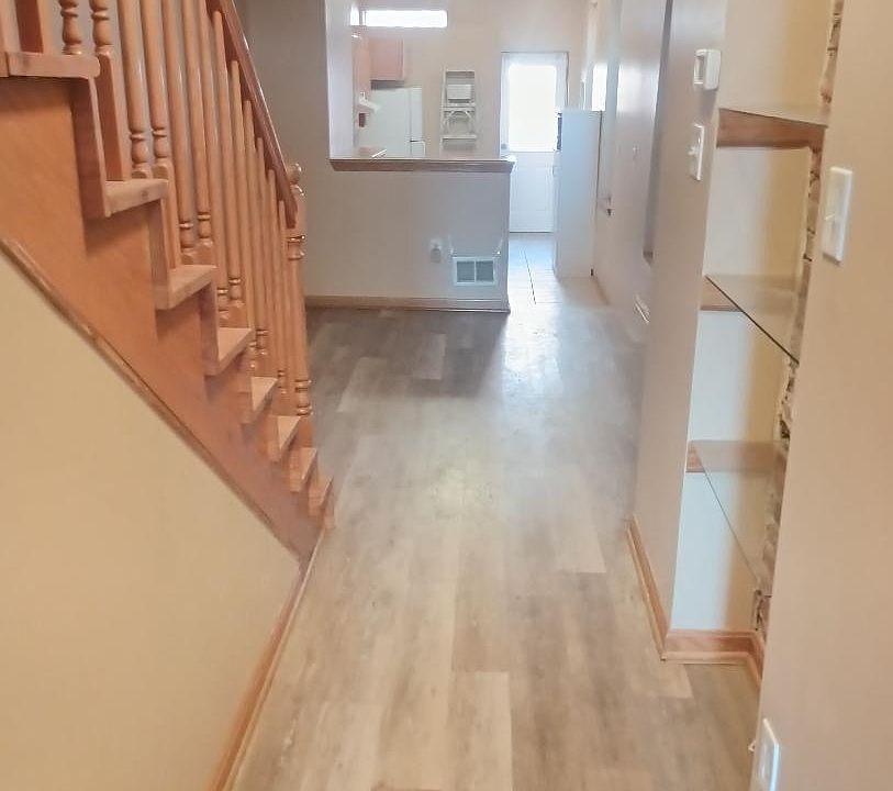 first floor hallway and dining area