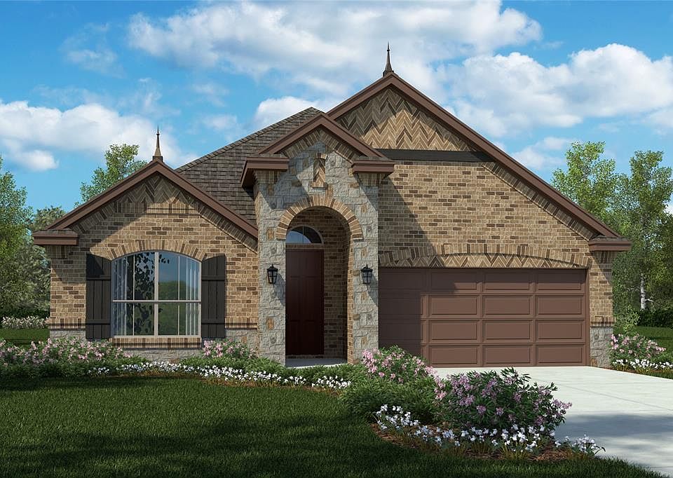 D.R. Horton's The Holly floorplan - Elevation B. All photos shown here may not depict the specified home & features included are for illustration purposes only