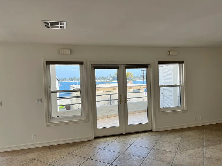 Private deck with views of the bay.