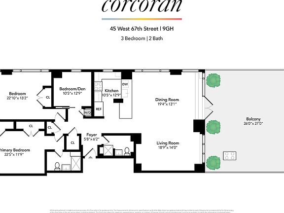 2nd image of 45 W 67th St APT 9H