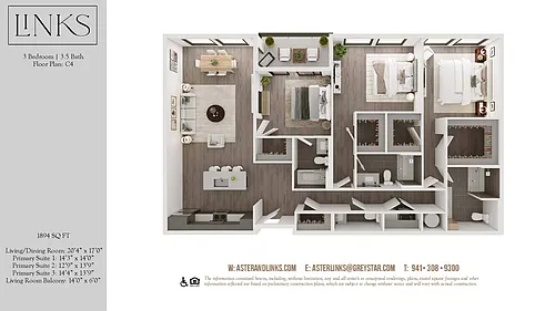 Floor plan Links C4