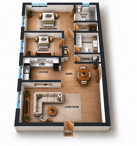 Floor plan 817 turner 209
