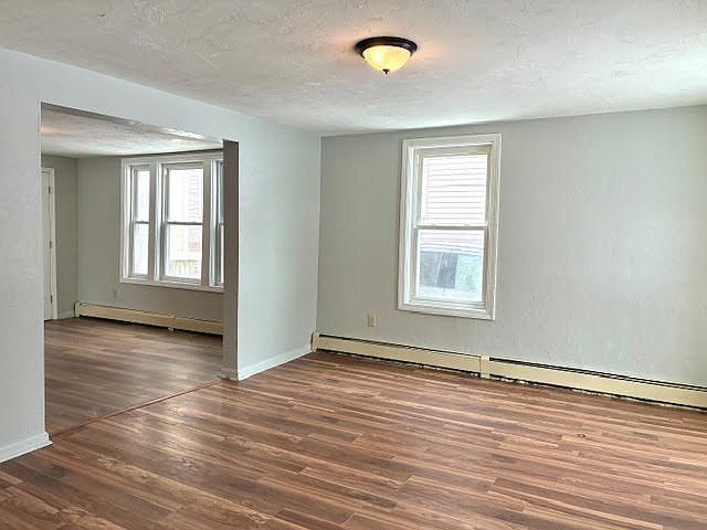 Living room and dining room.