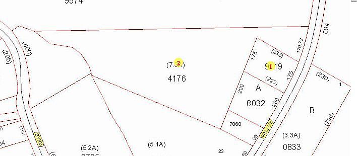 vacant lot labeled 4176