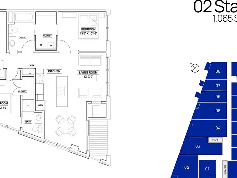 2 Bed - 1065 Square Feet 2 Bed - 1065 Square Feet