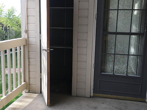 Storage room in the patio