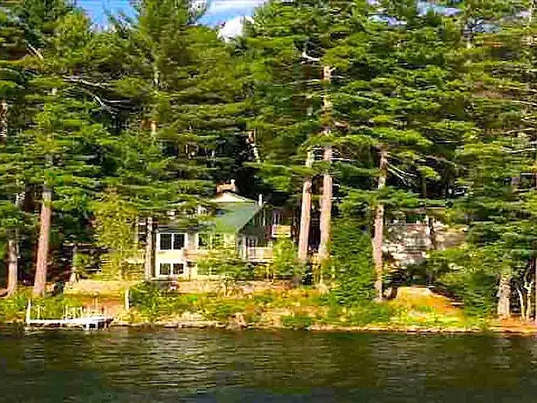 View of house from the lake