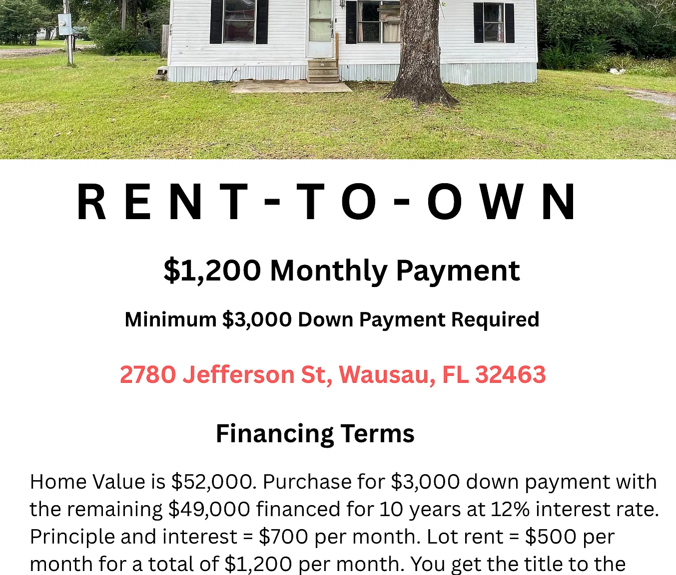 3 bed, 1000 sqft, $1,200 — Photo 1