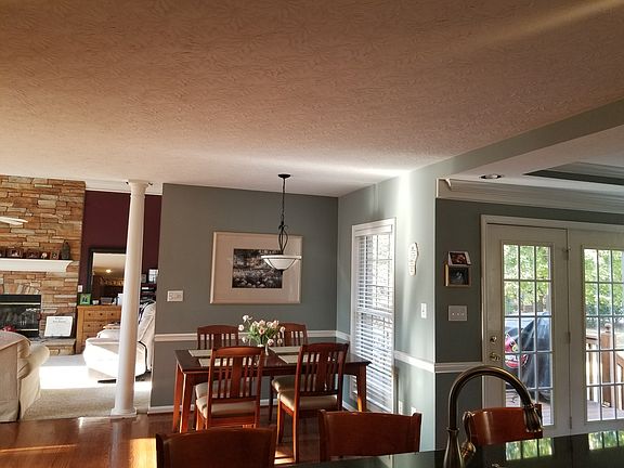 View of brkfst nook from island