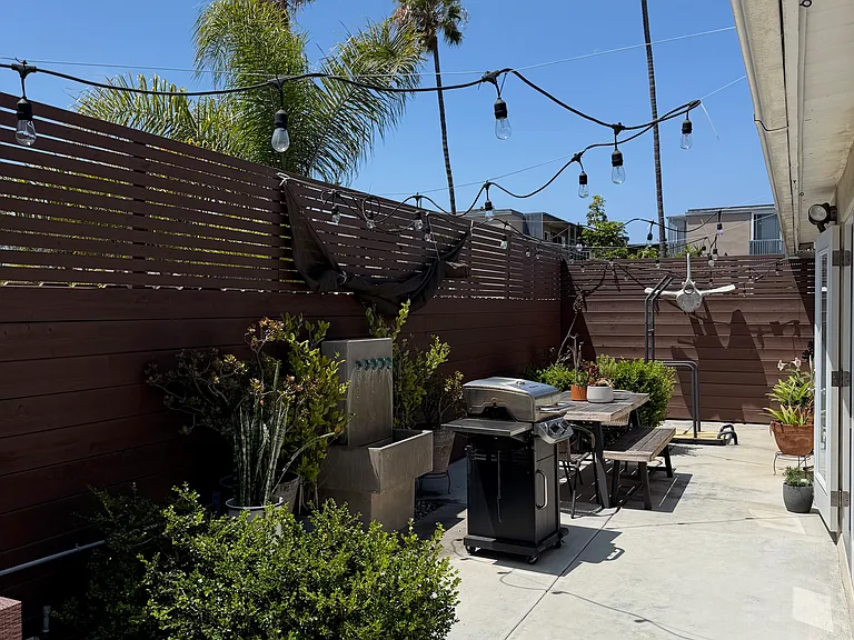 Outside patio, backdoor