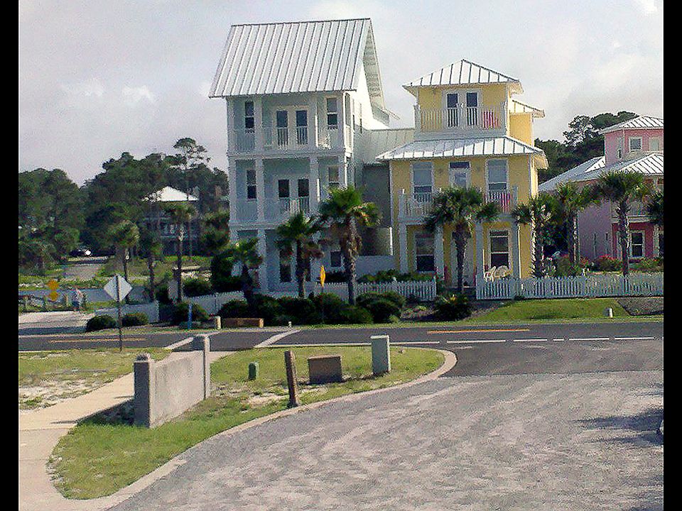 House - from beach side, 30A